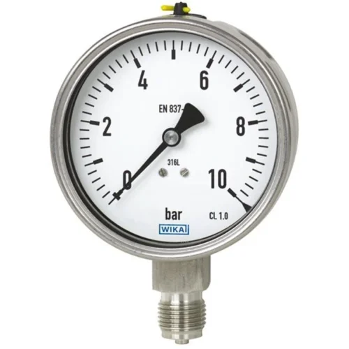 Bourdon tube pressure gauge, stainless steel, Model 233.50