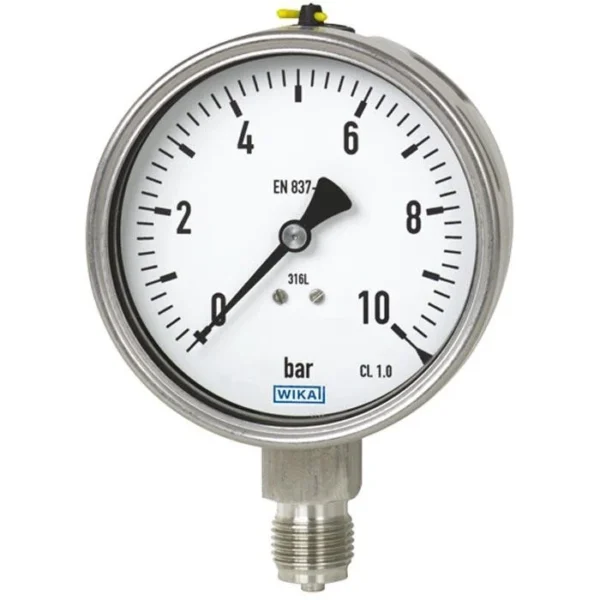 Bourdon tube pressure gauge, stainless steel, Model 233.50
